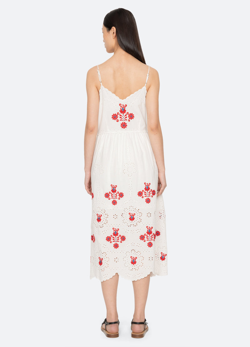 cream-catharina dress-back view - 10