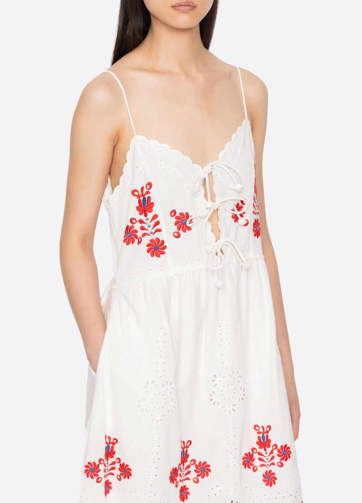 cream-catharina dress-detail view - 13