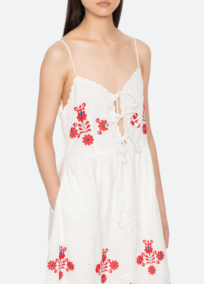 cream-catharina dress-detail view - 13