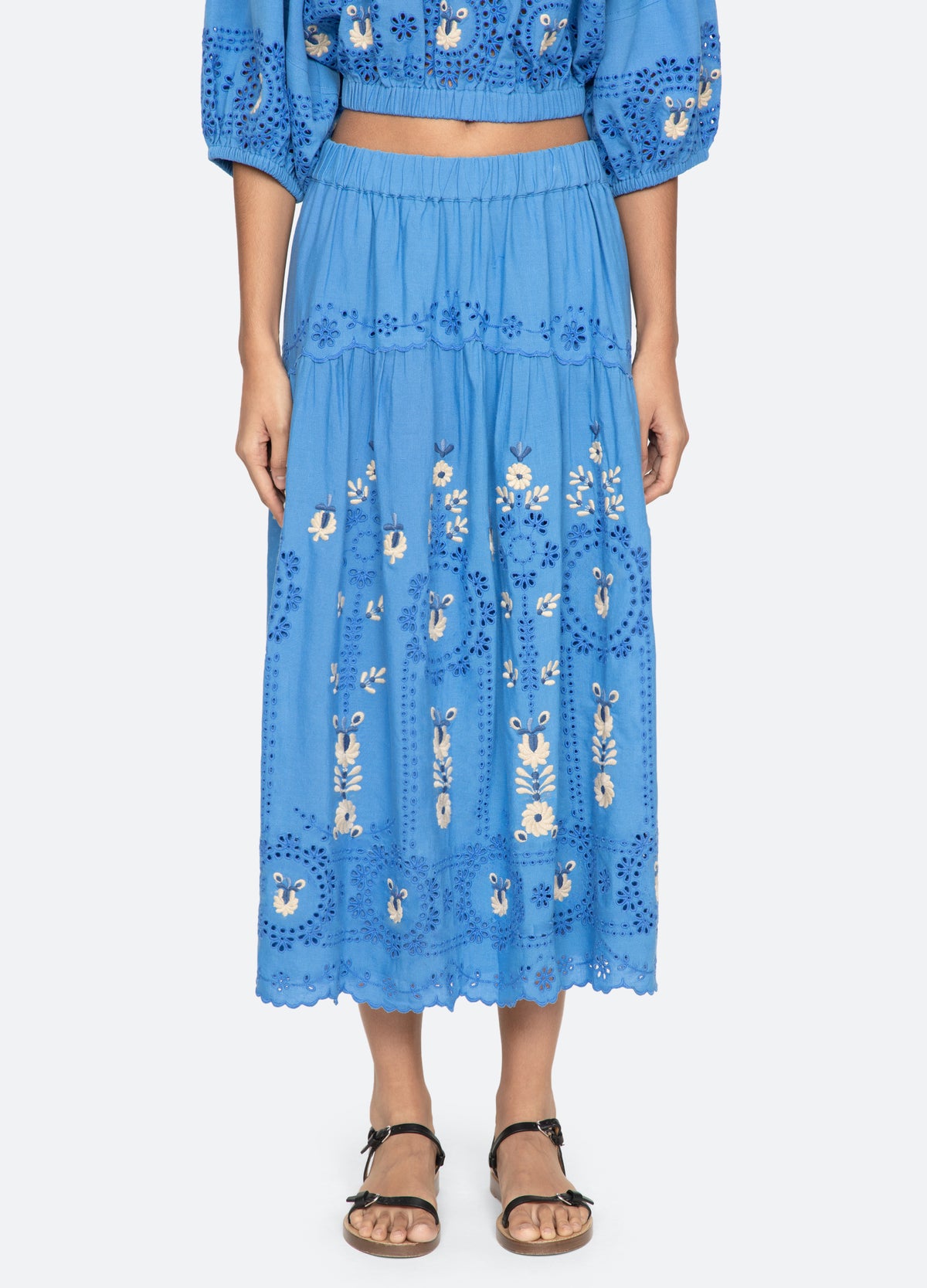 blue-catharina skirt-front view