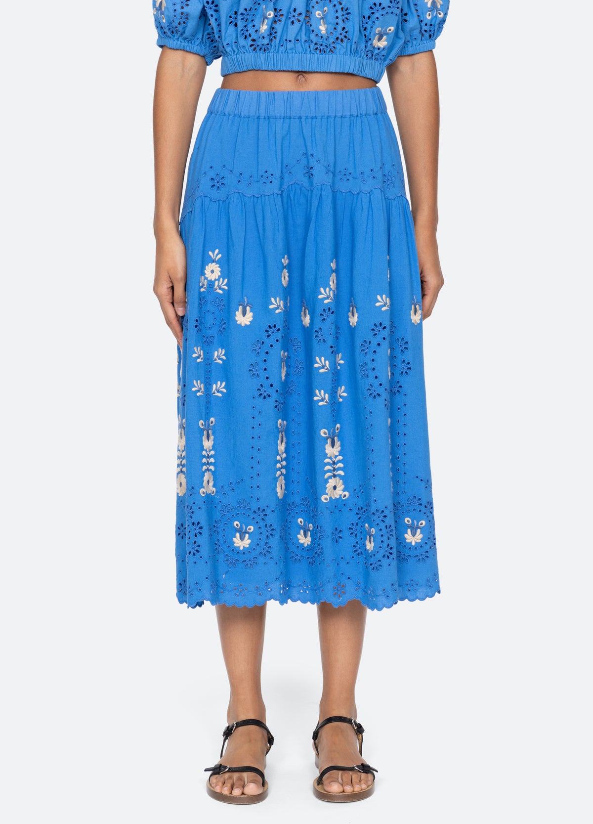 blue-catharina skirt-front view