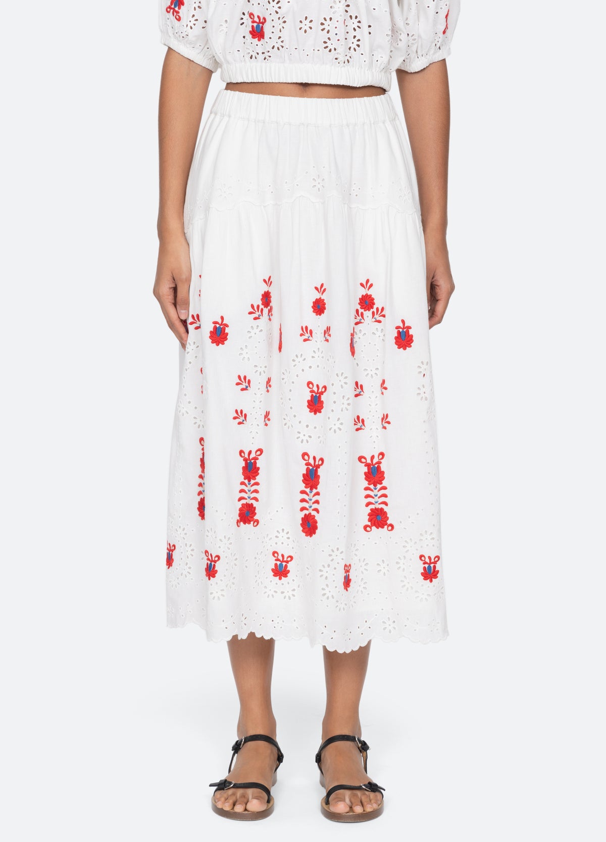 cream-catharina skirt-front view - 8