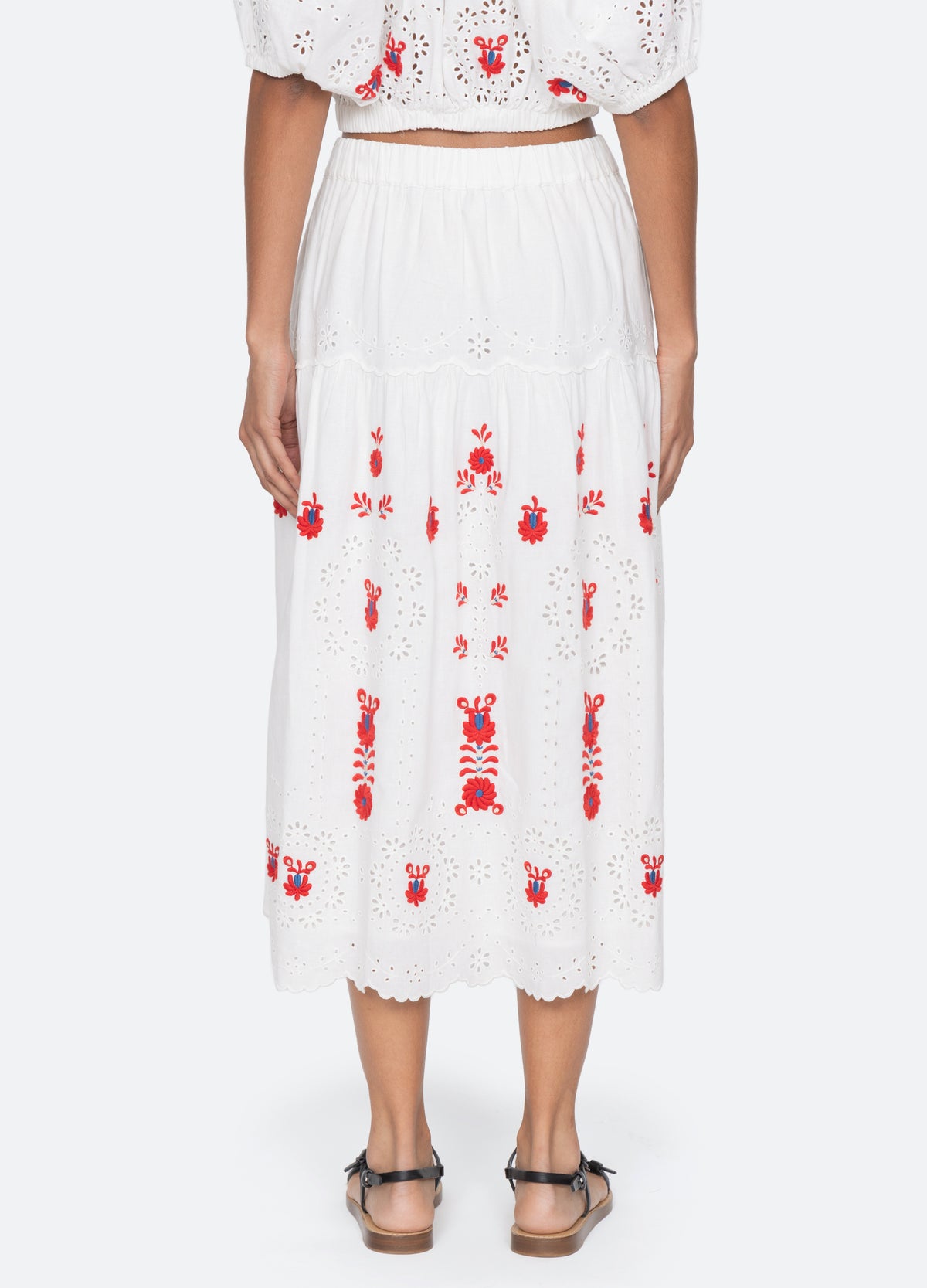 cream-catharina skirt-back view - 10
