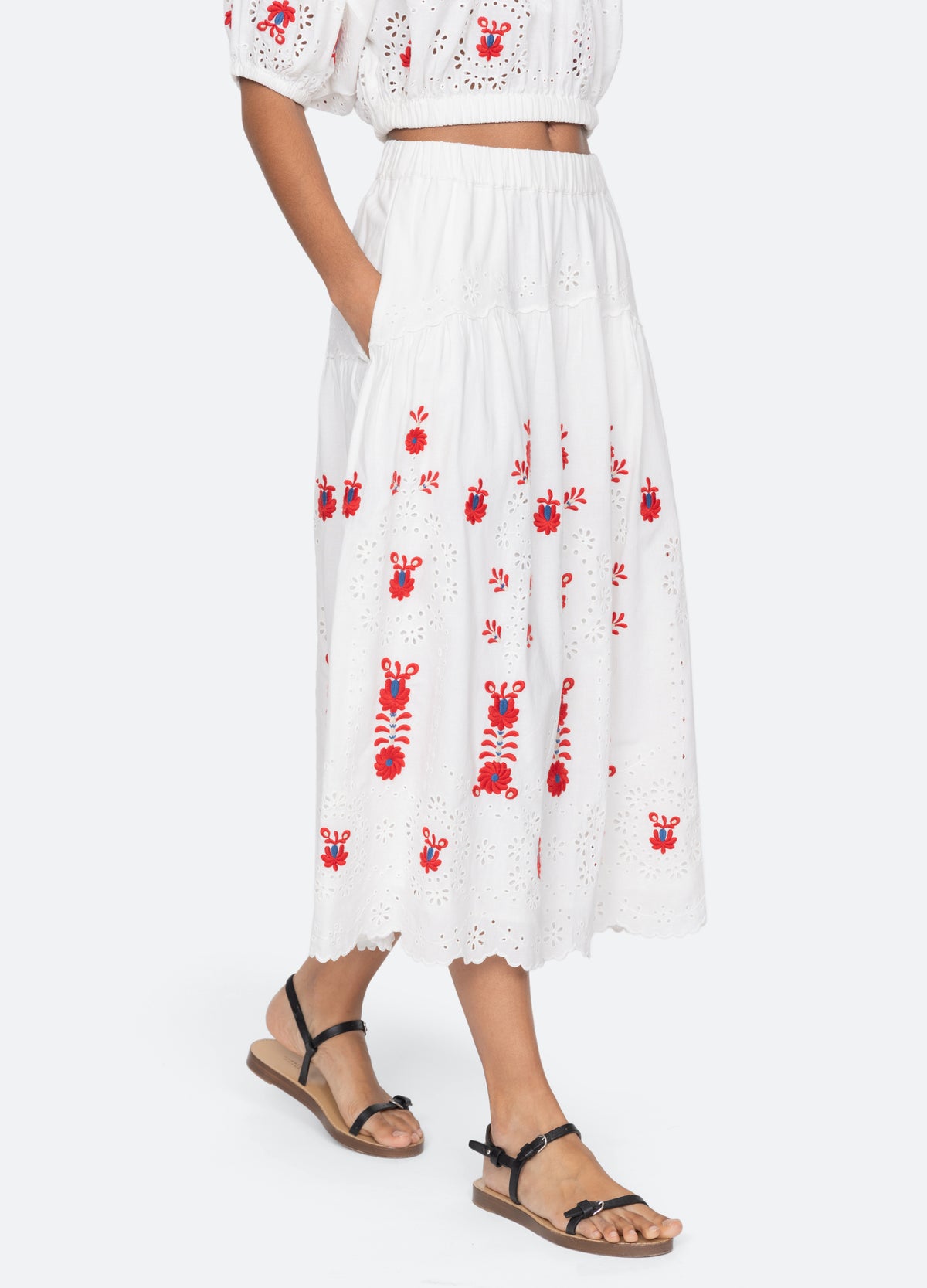 cream-catharina skirt-walking view - 13