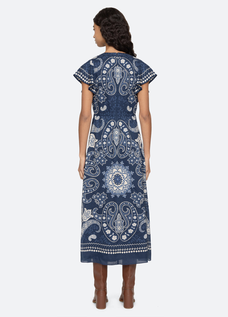navy-emelina dress-back view - 2