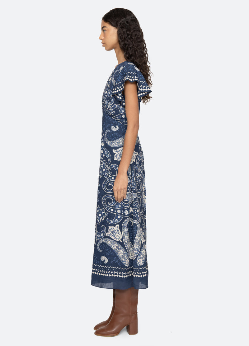 navy-emelina dress-side view - 3