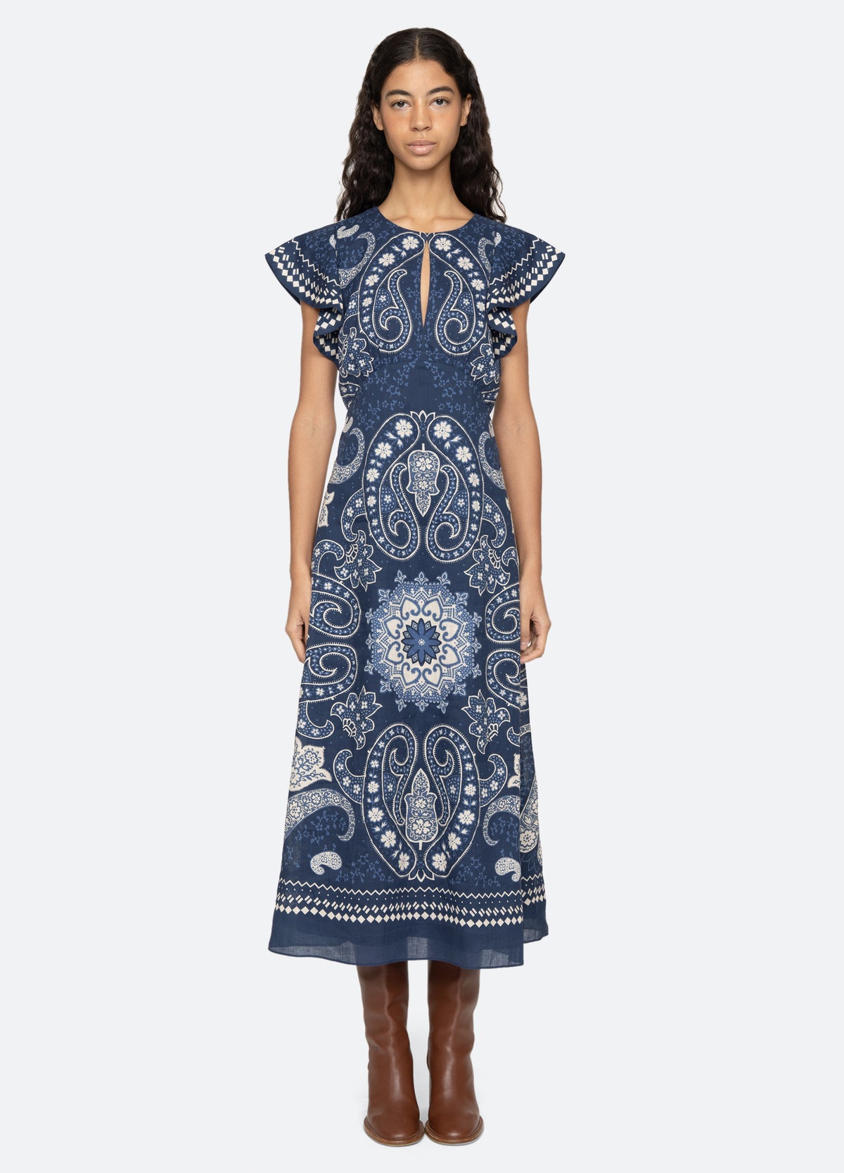 navy-emelina dress-front view 2 - 6