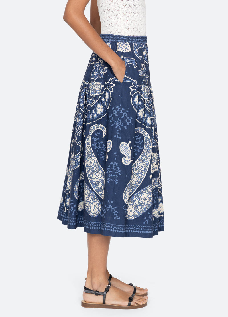 navy-emelina skirt-side view - 4