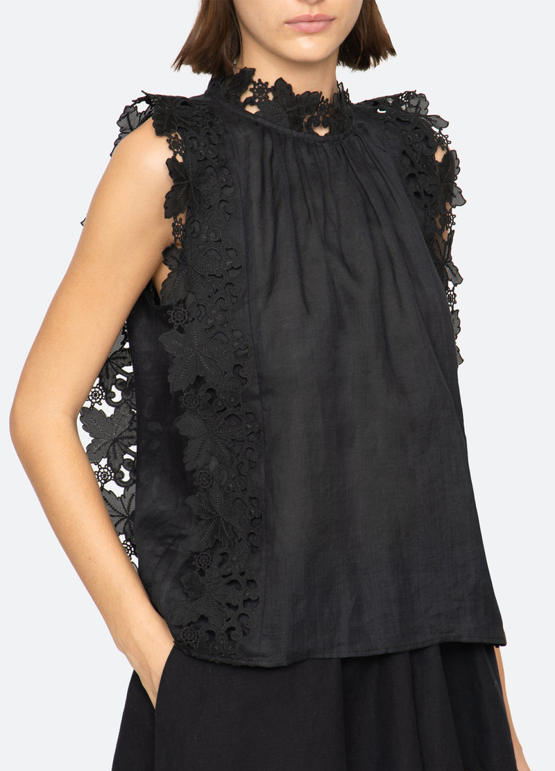 black-eleannora top-detail view - 6