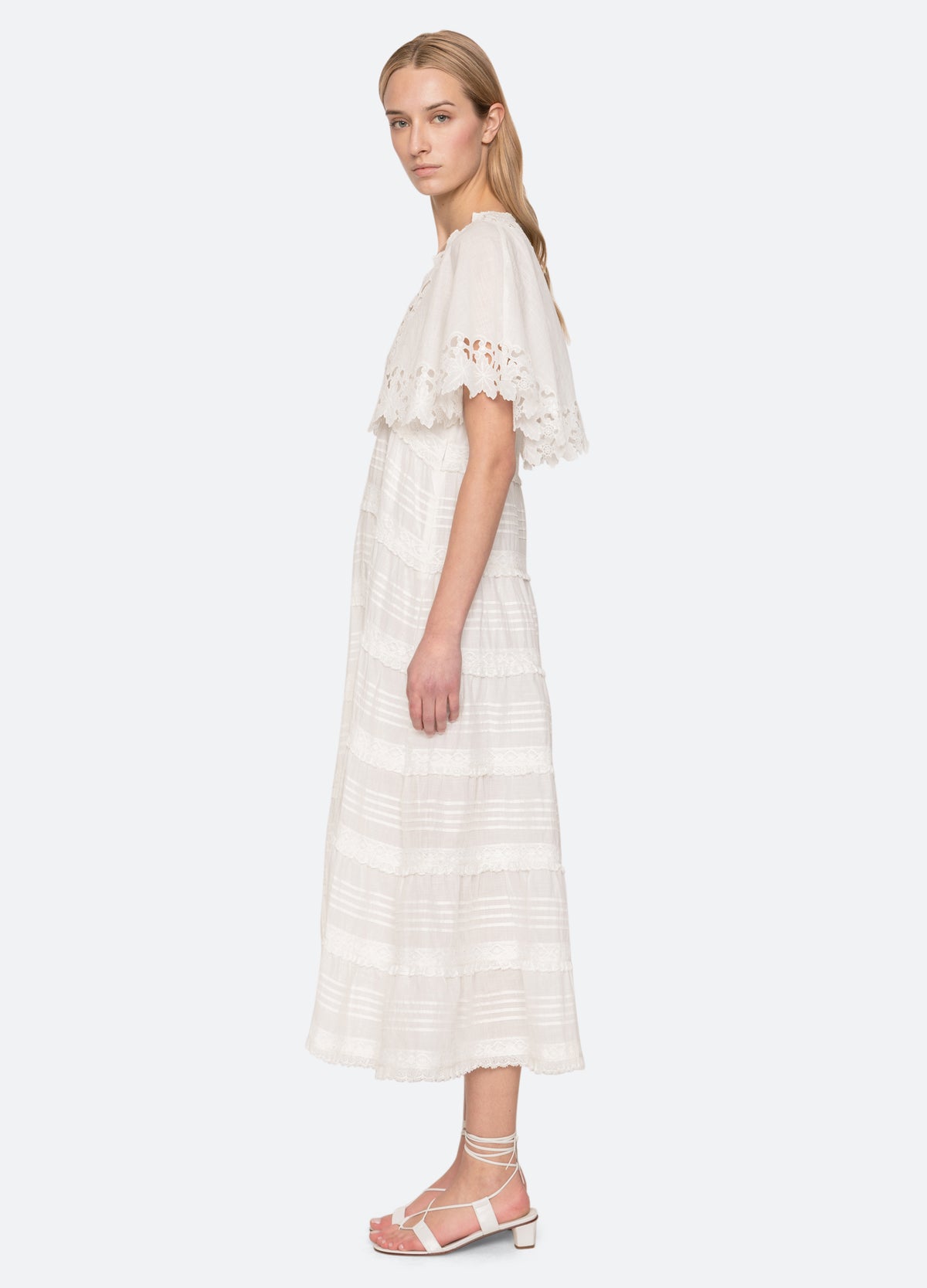 white-eleannora dress-side view - 5