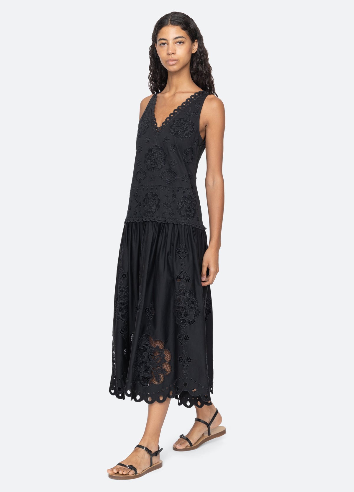 black-gardener dress-front view