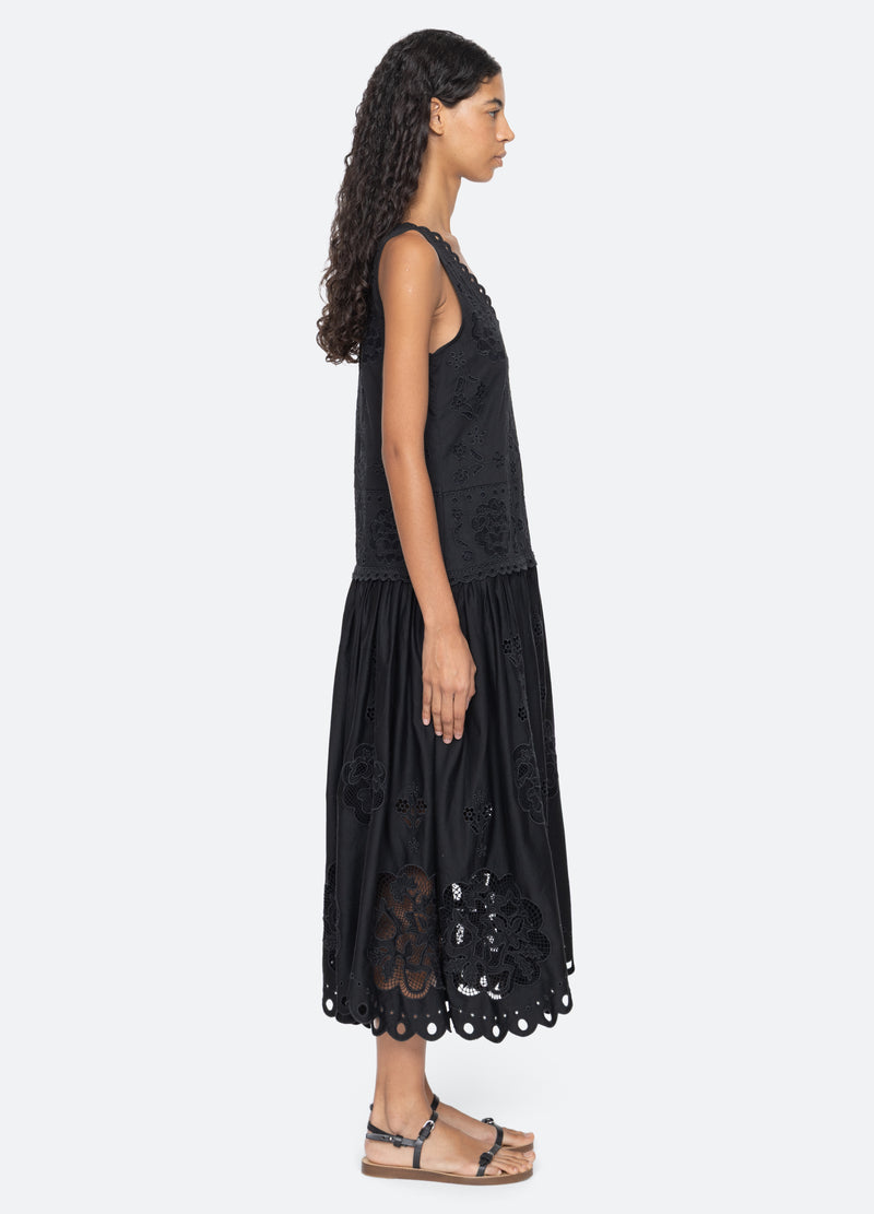 black-gardener dress-side view - 4