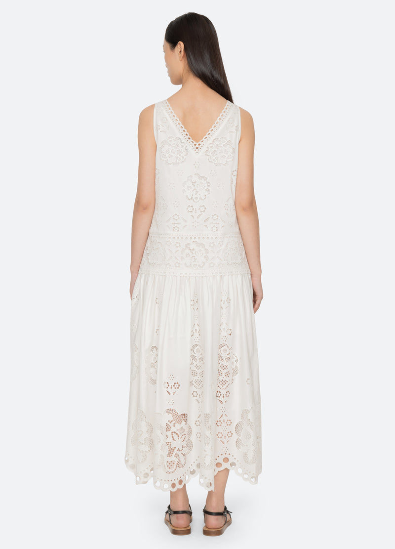 white-gardener dress-back view - 11