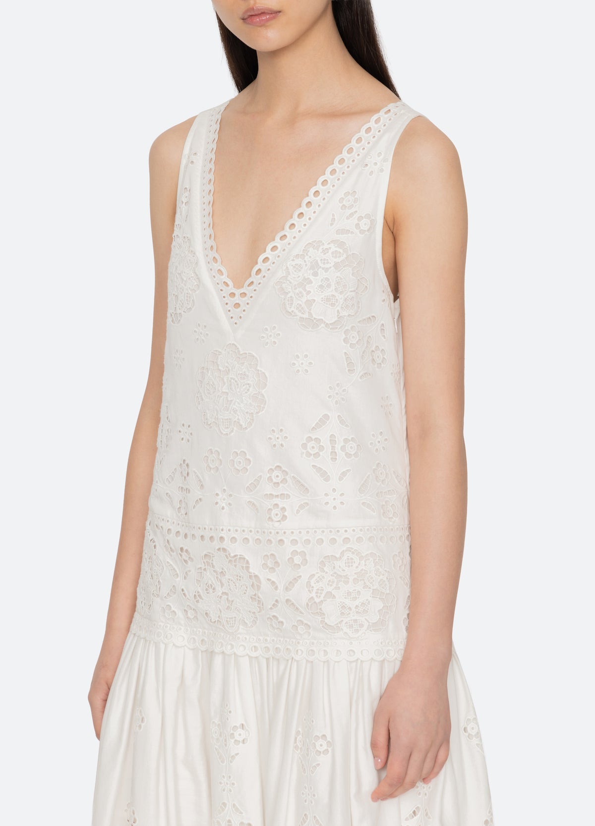 white-gardener dress-detail view - 16