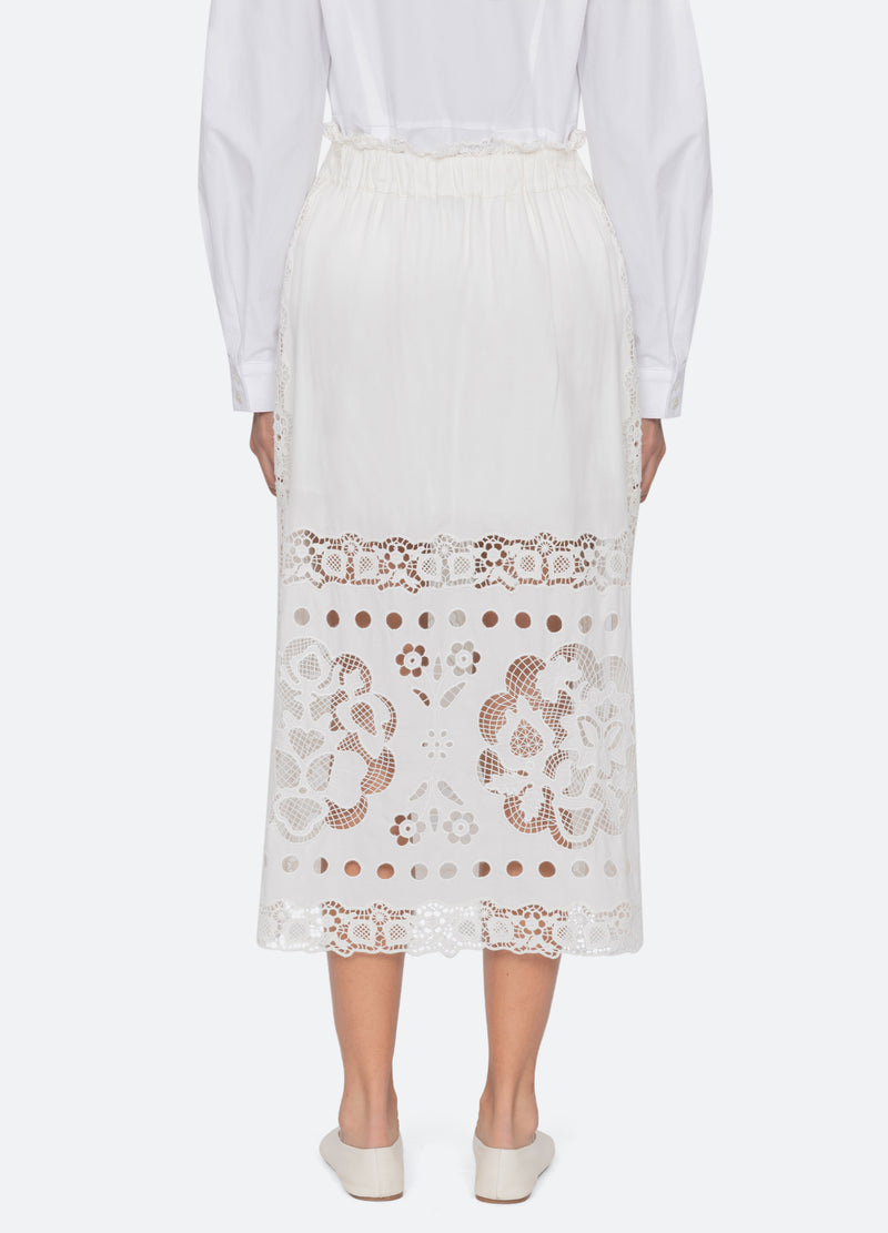 white-gardener skirt-back view - 3