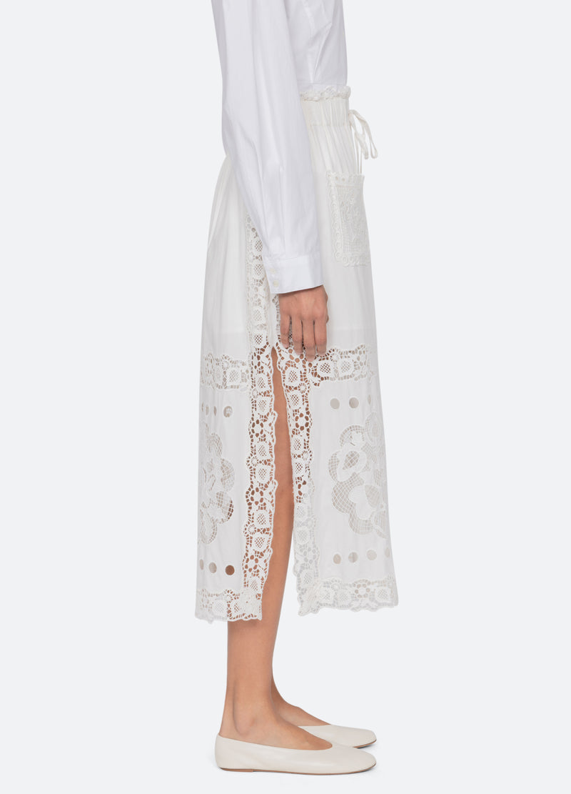 white-gardener skirt-side view - 4