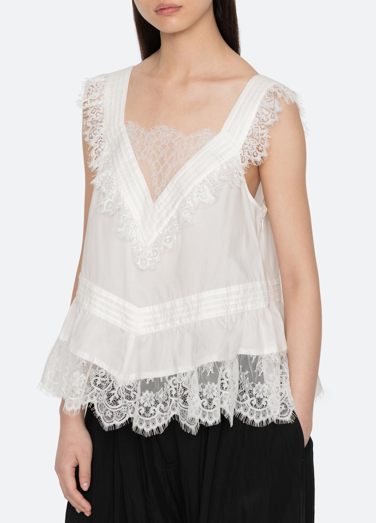 white-hilda top-detail view - 6