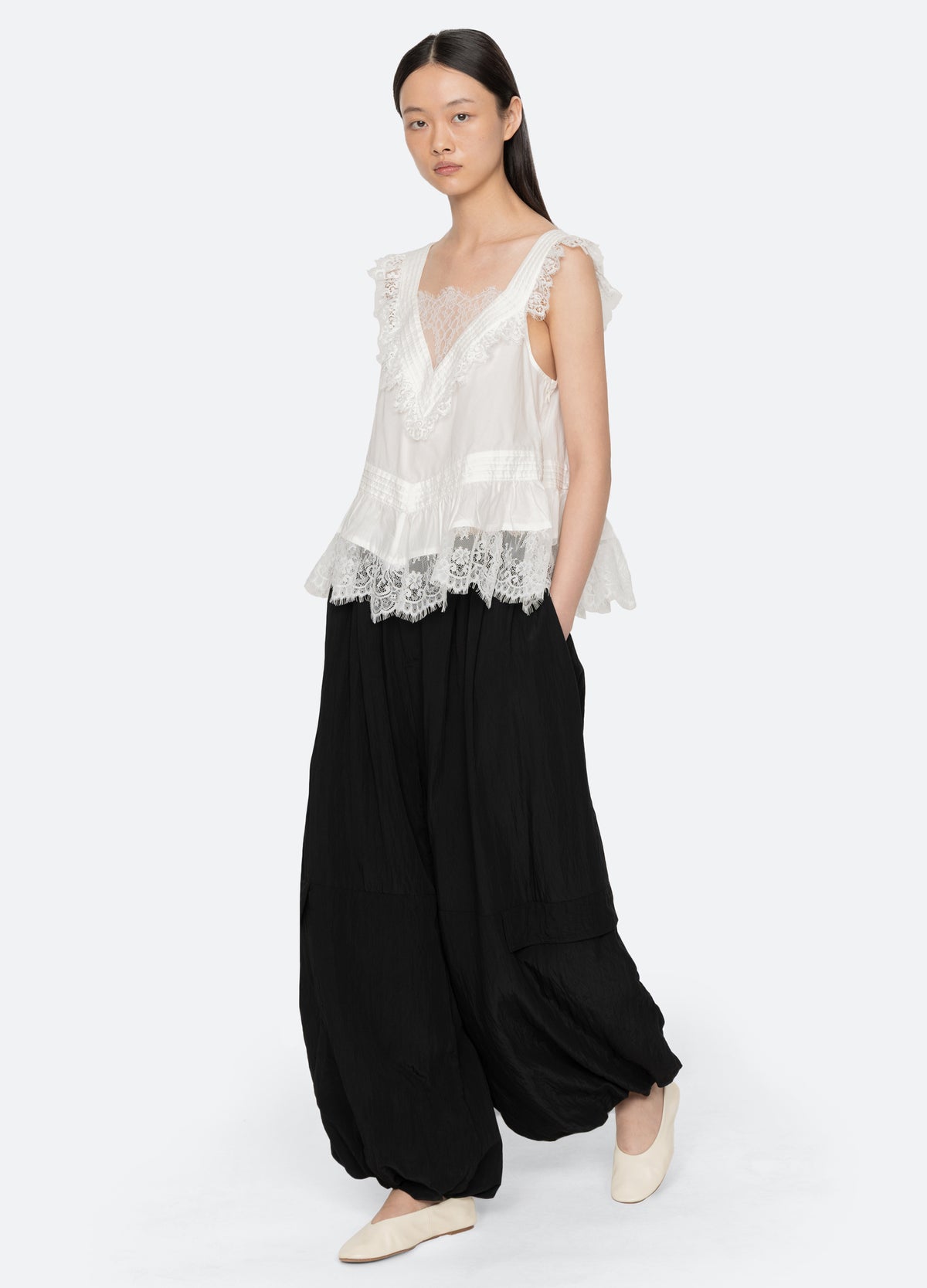 white-hilda top-full body view - 7