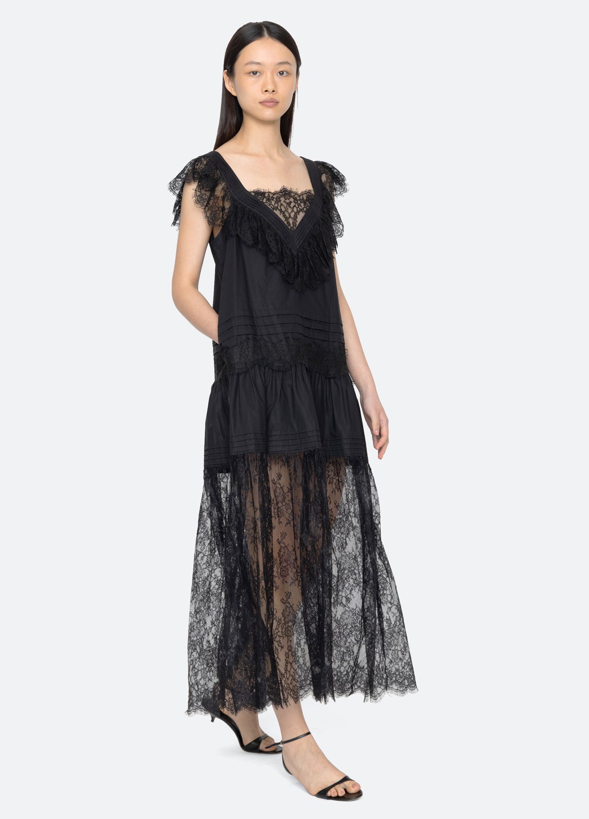 black-hilda dress-walking view - 9