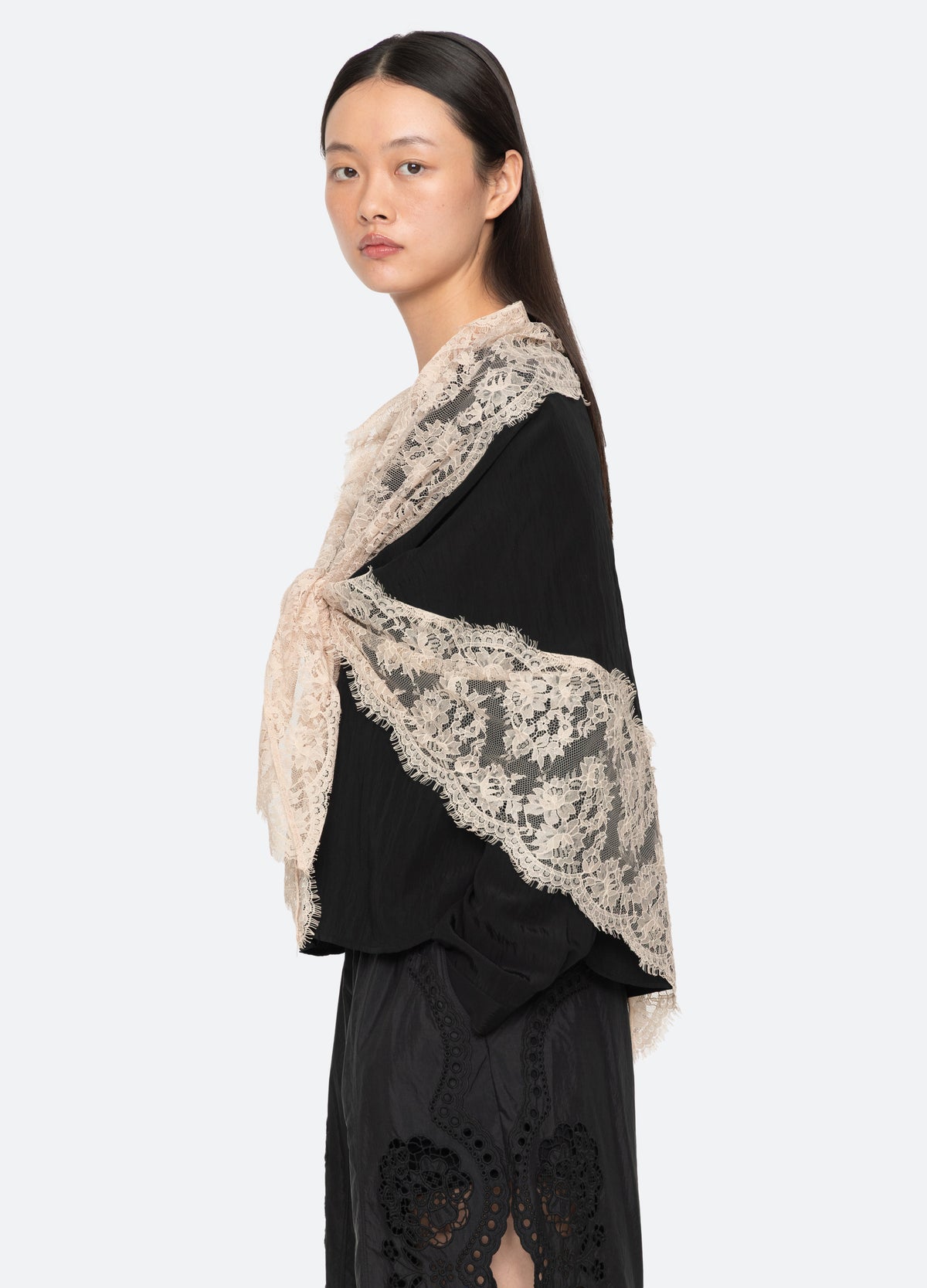 black-lisette blouse-side view - 4