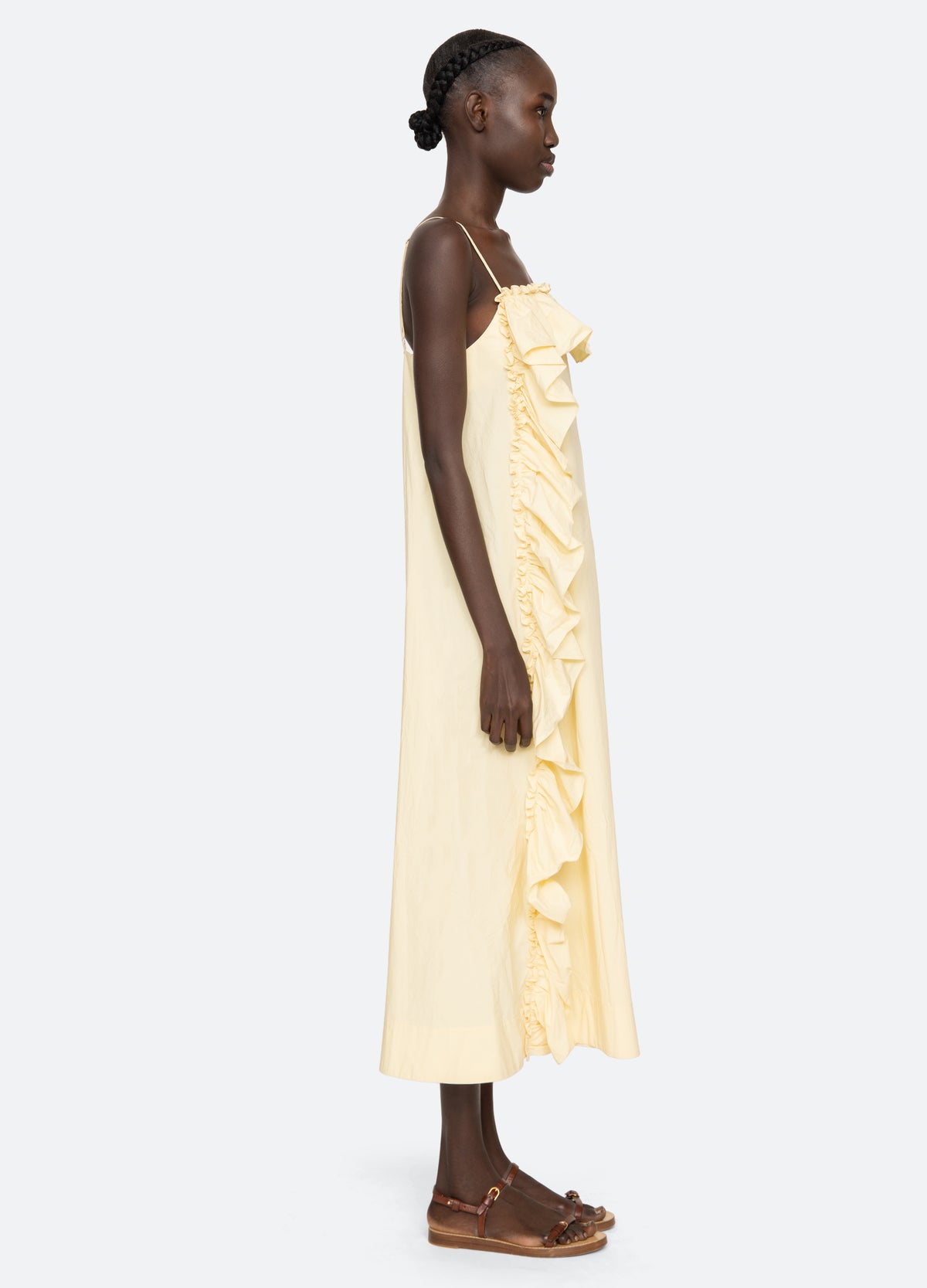 yellow-lisette dress-side view - 4