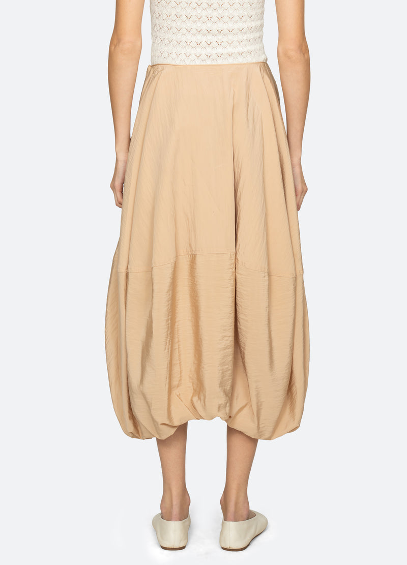 khaki-lisette skirt-back view - 3