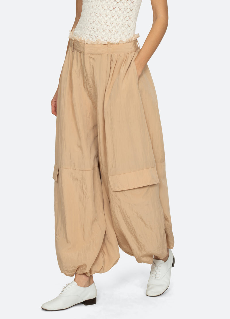 khaki-lisette pants-walking view - 13