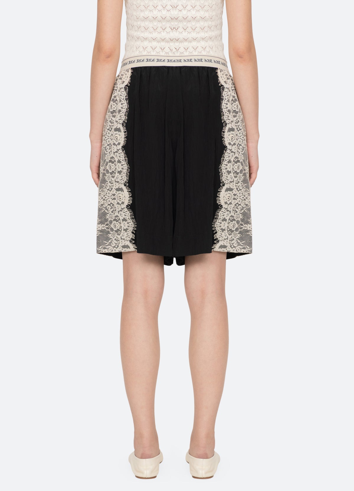 black-lisette shorts-back view - 3