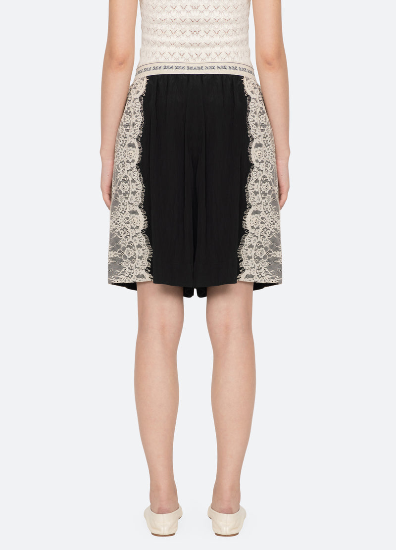 black-lisette shorts-back view - 3