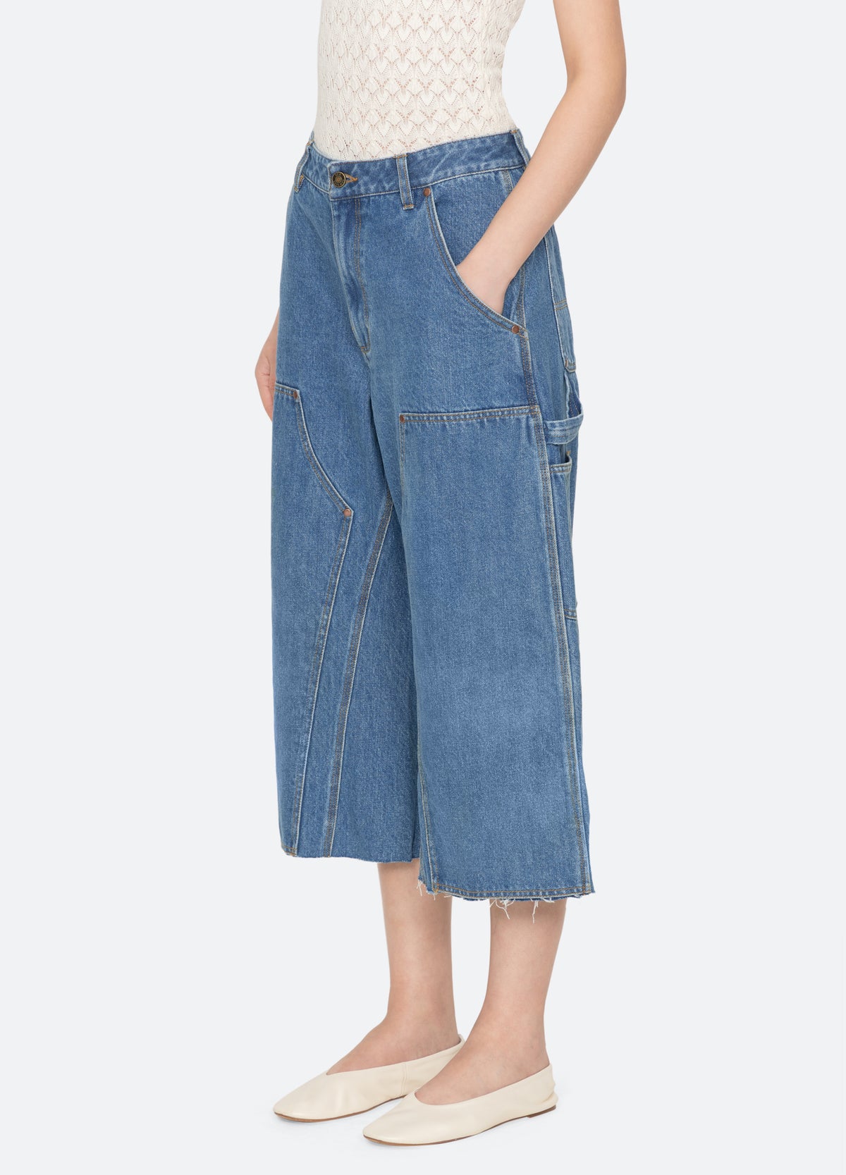 blue-milene carpenter jeans-three quarter view - 5