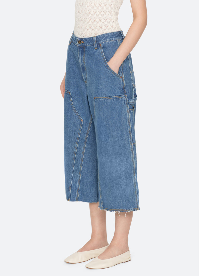 blue-milene carpenter jeans-three quarter view - 5