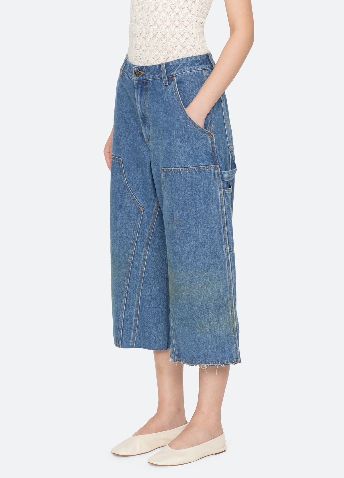 blue-milene carpenter jeans-three quarter view - 5