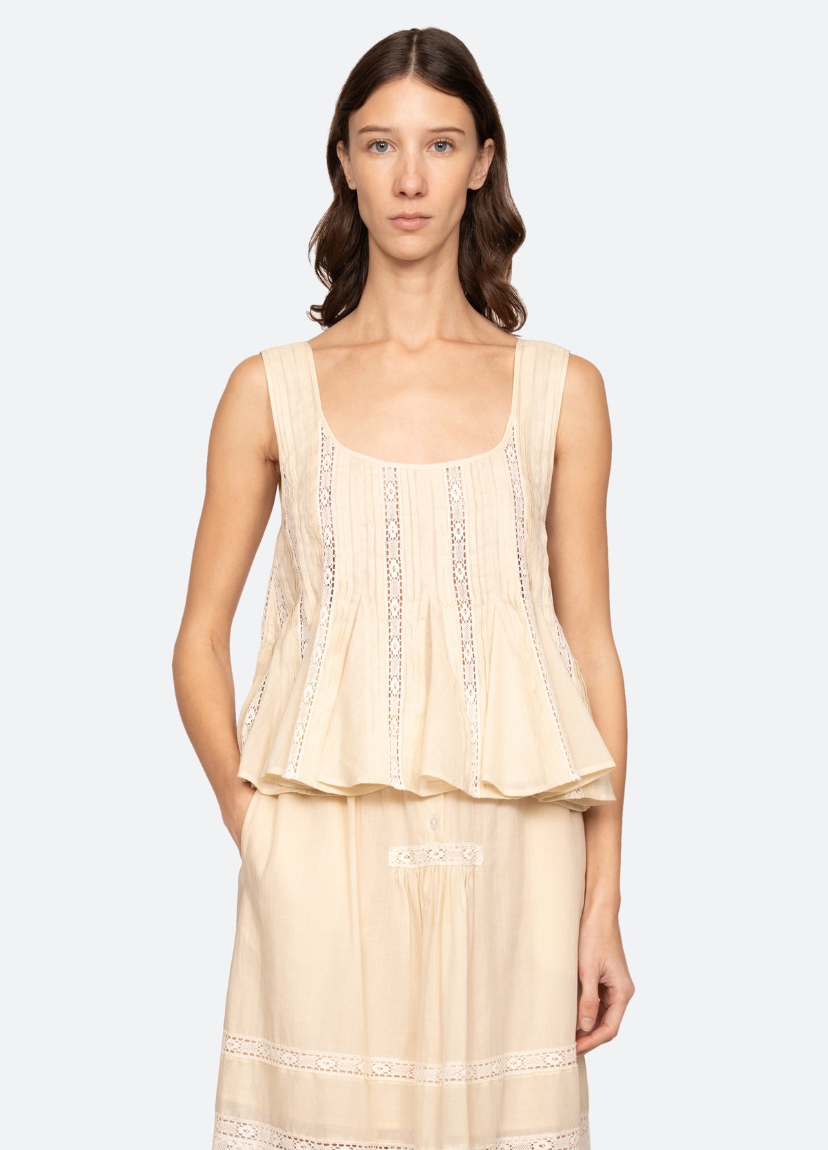 cream-pippa top-front view