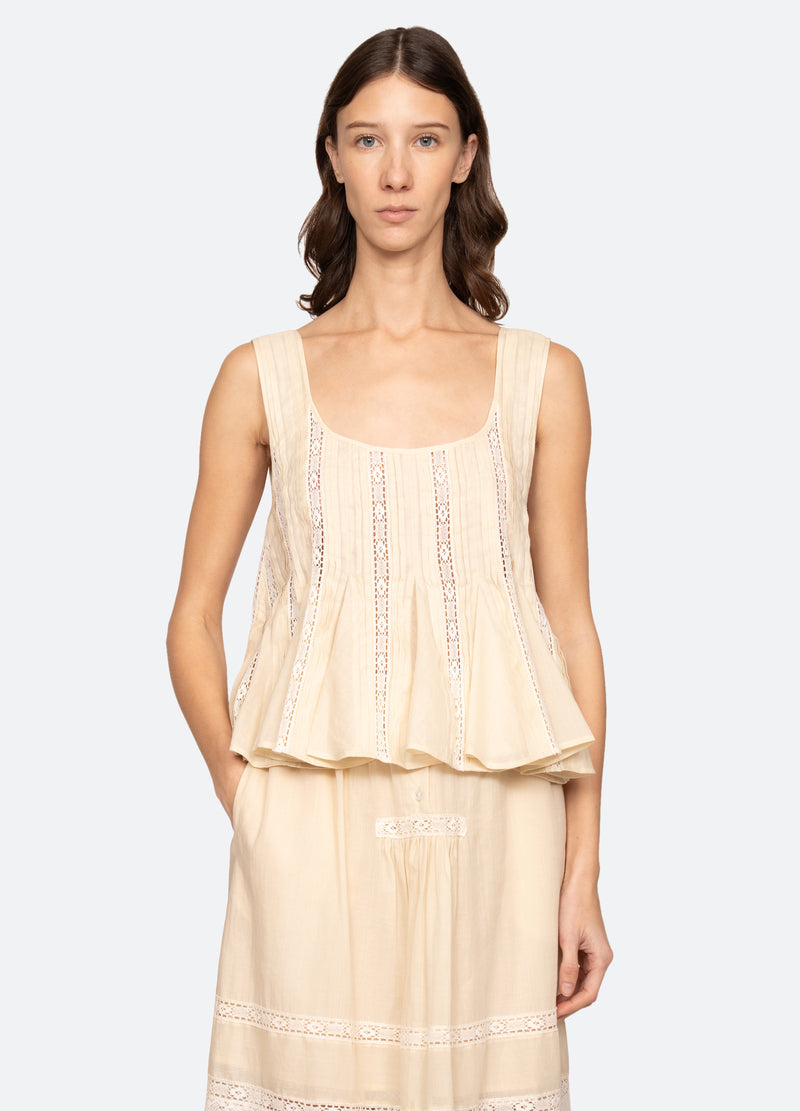cream-pippa top-front view - 1