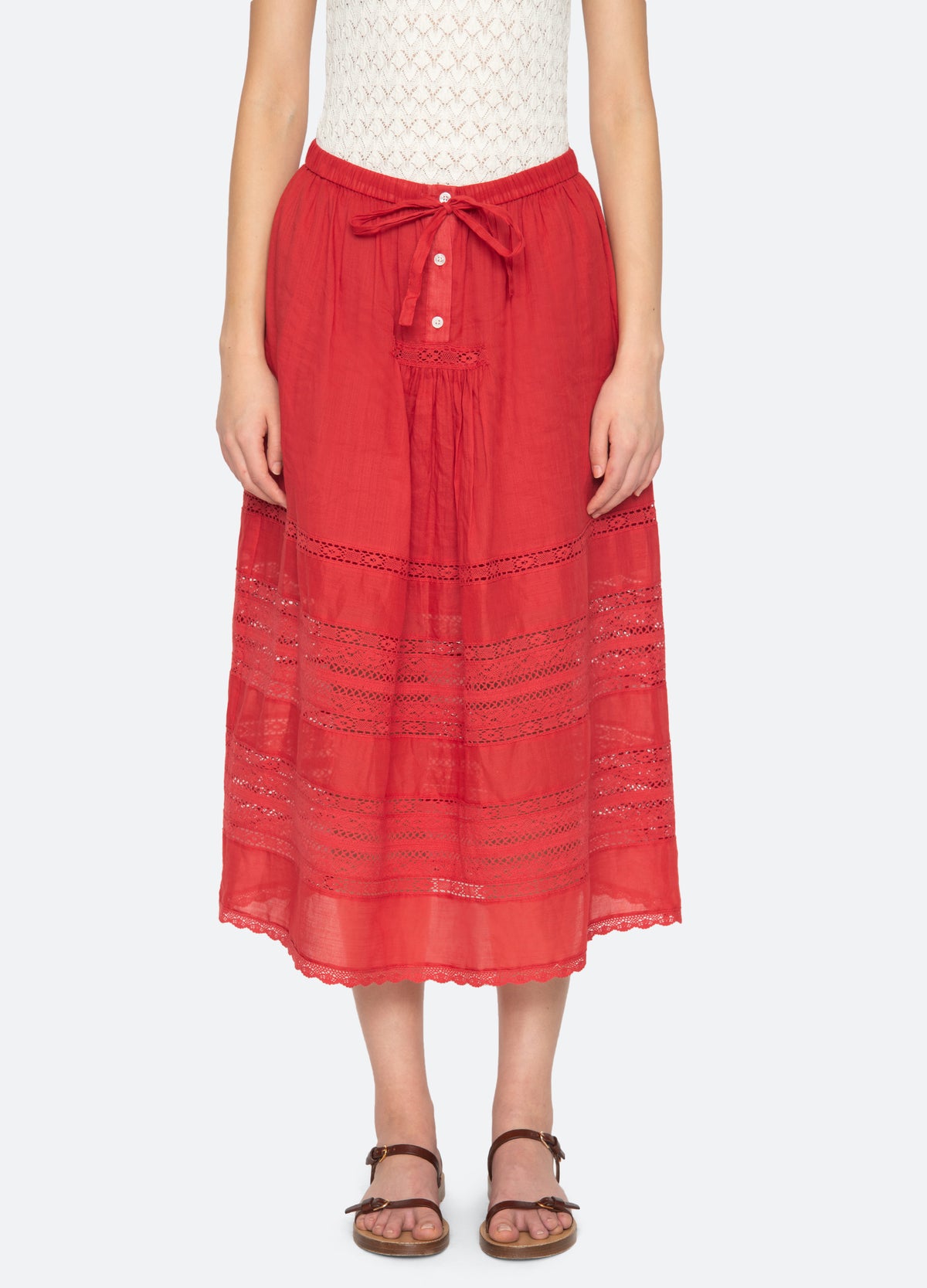 red-pippa skirt-front view - 7