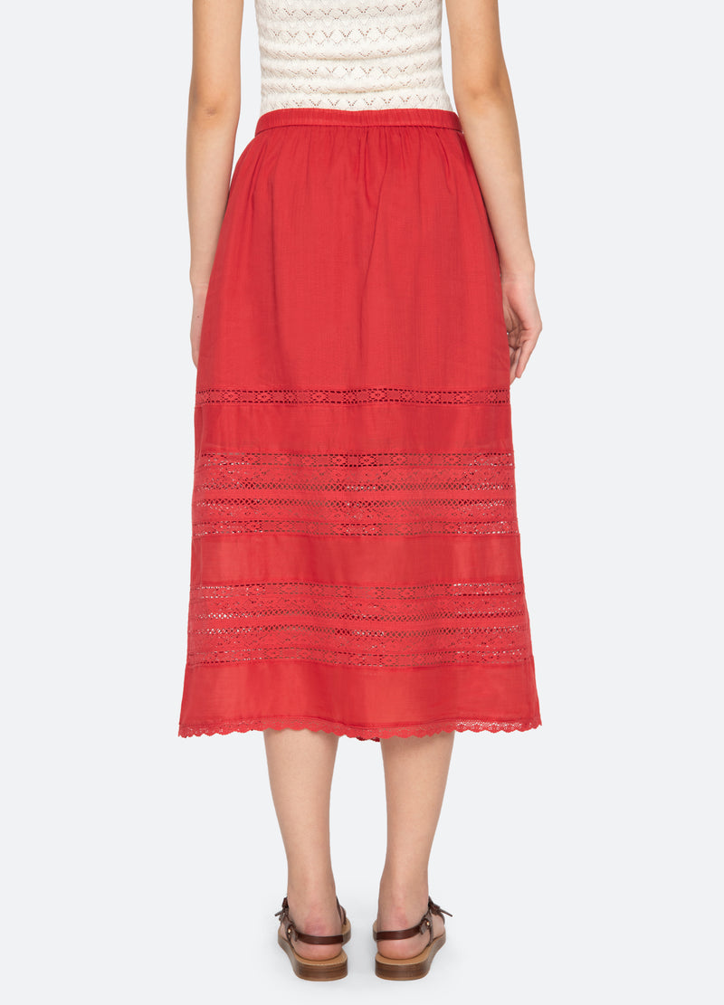 red-pippa skirt-back view - 9
