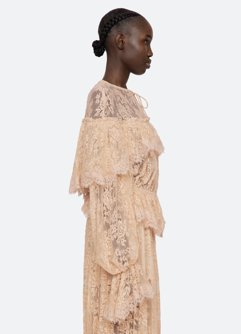 khaki-sharleen l/s top-side view - 3