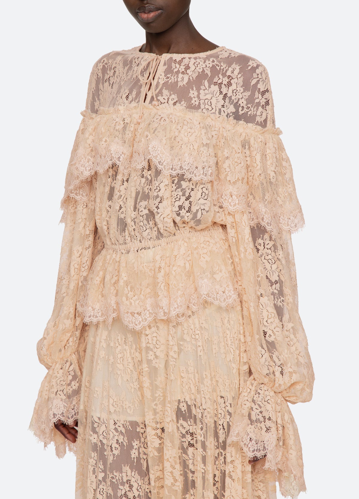 khaki-sharleen l/s top-detial view 2 - 6