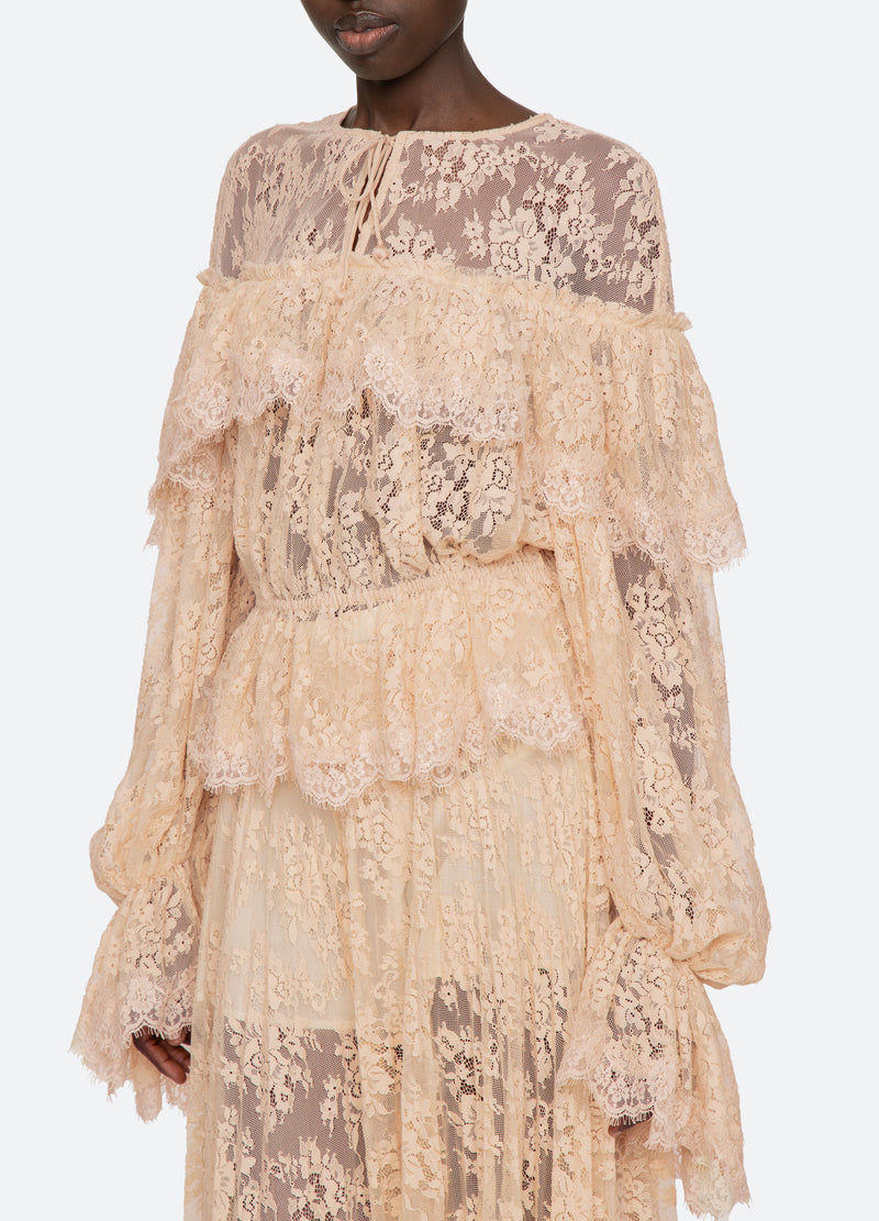 khaki-sharleen l/s top-detial view 2 - 6