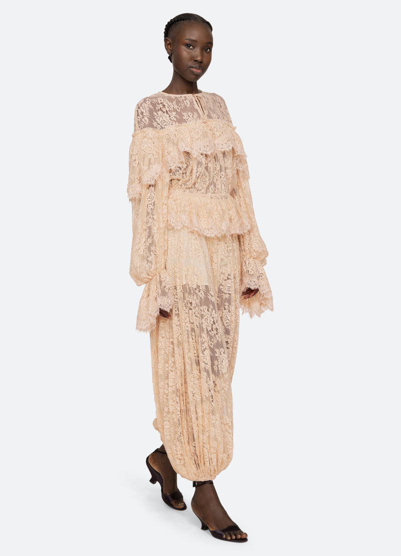 khaki-sharleen l/s top-full body view - 7
