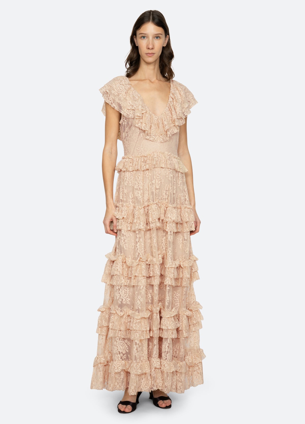 khaki-sharleen dress-front view - 11