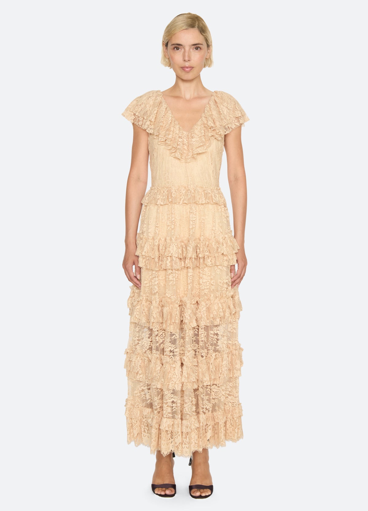 khaki-sharleen dress-front view 2 - 15