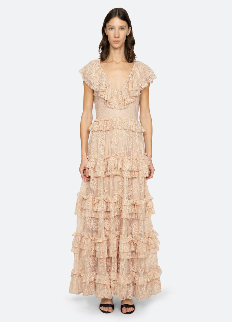 khaki-sharleen dress-front view 2 - 16