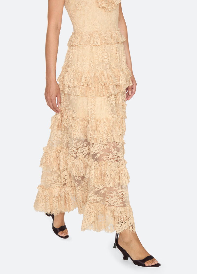 khaki-sharleen dress-detail view 2 - 17