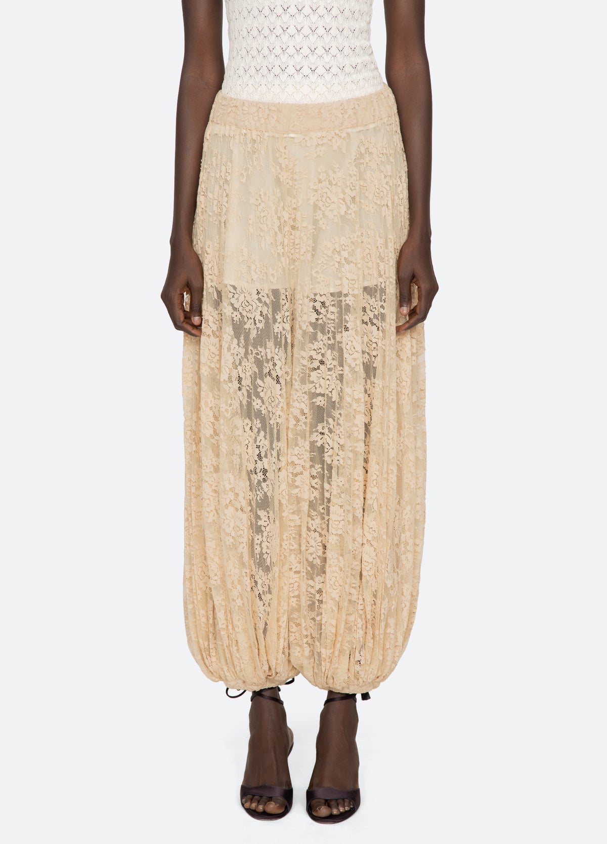 khaki-sharleen pants-front view - 2