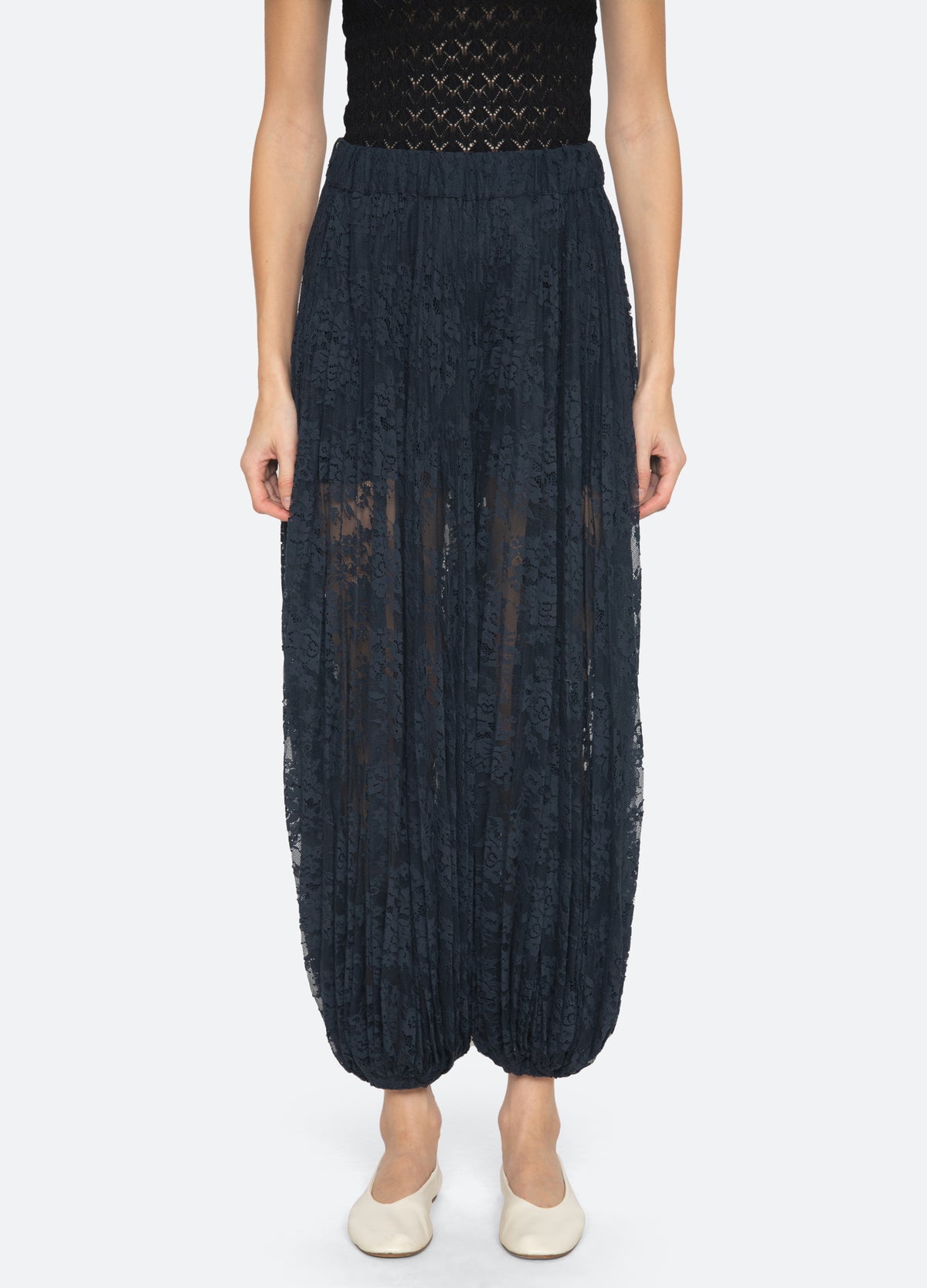 navy-sharleen pants-front view - 8