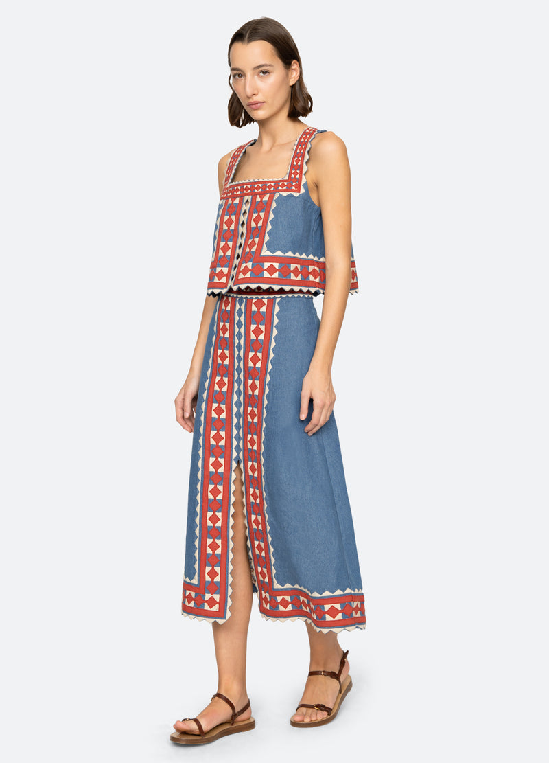 multi-stina skirt-full body view - 2