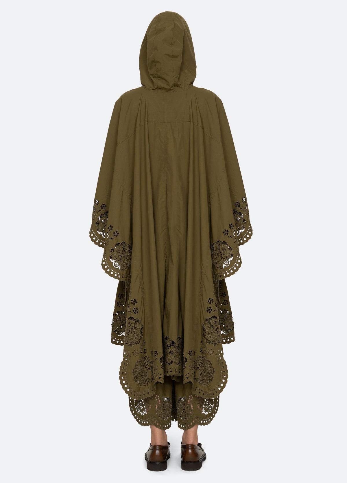 olive-vittoria anorak-back view - 3