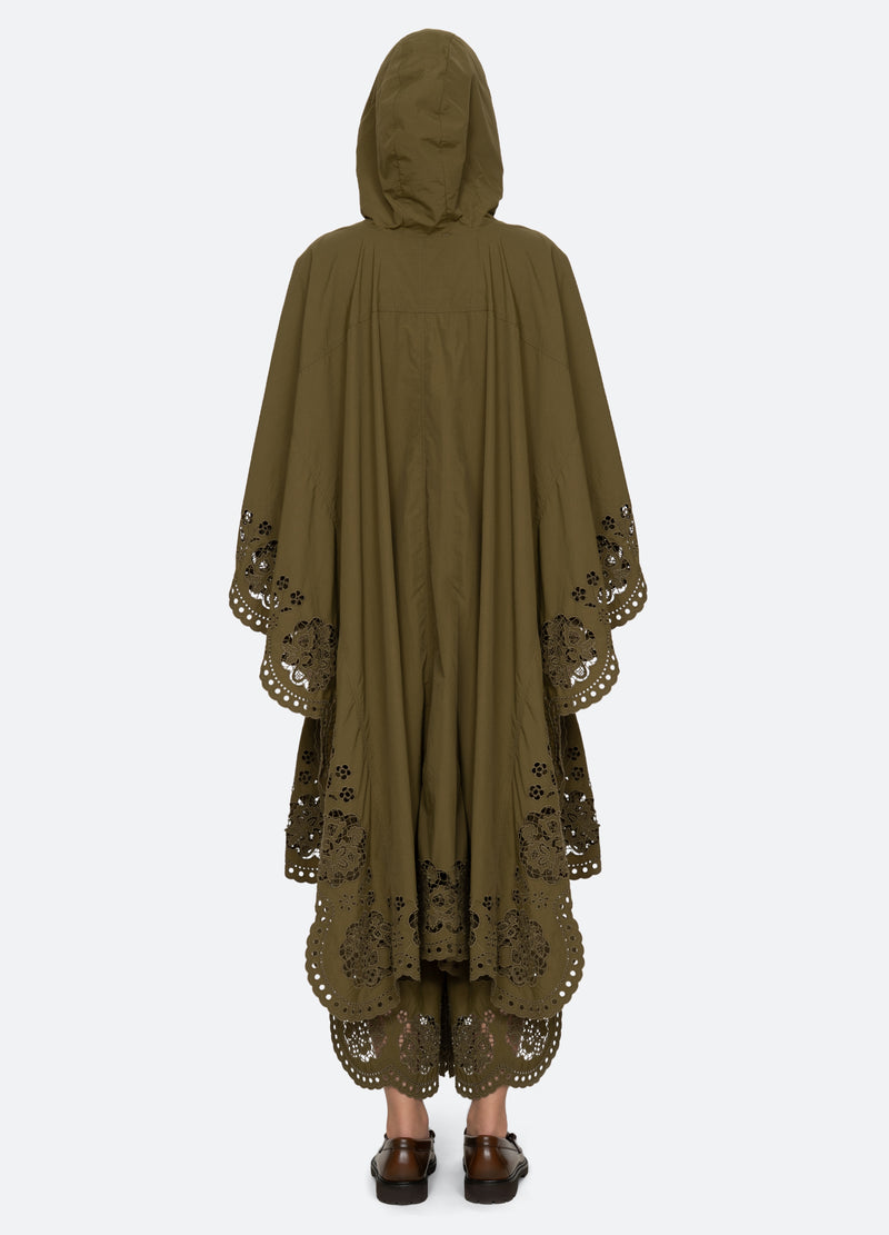 olive-vittoria anorak-back view - 3