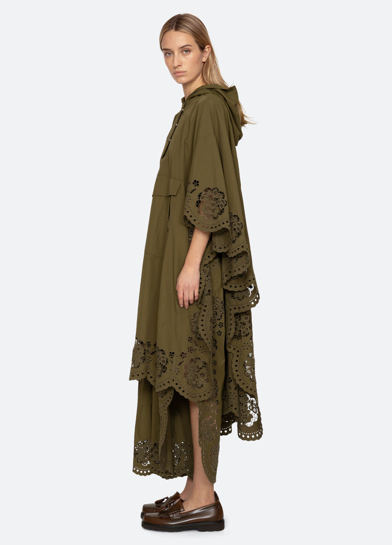 olive-vittoria anorak-side view - 4
